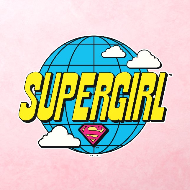 Supergirl Global Pop Graphic Wall Decal (Insitu 3)