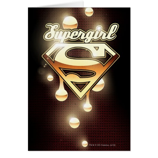 Supergirl Gold Drips Cards (Front)