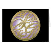 Supergirl Gold & Purple Circle Logo (Front Horizontal)