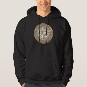 Supergirl Gold & Purple Circle Logo Hoodie