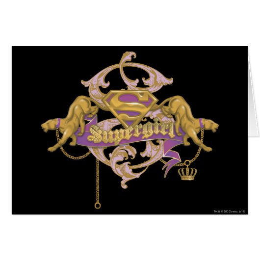 Supergirl Golden Cat 2 Cards (Front Horizontal)