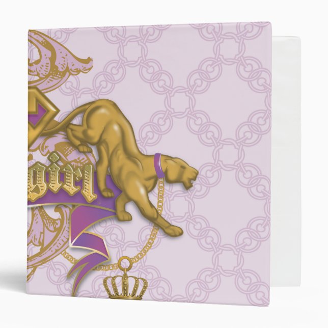 Supergirl Golden Cat 3 Ring Binder (Front/Inside)