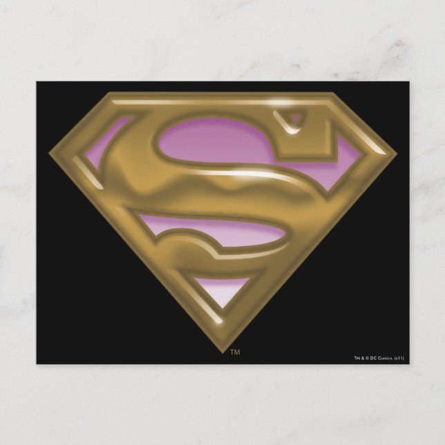 Supergirl Golden Logo Postcard (Front)