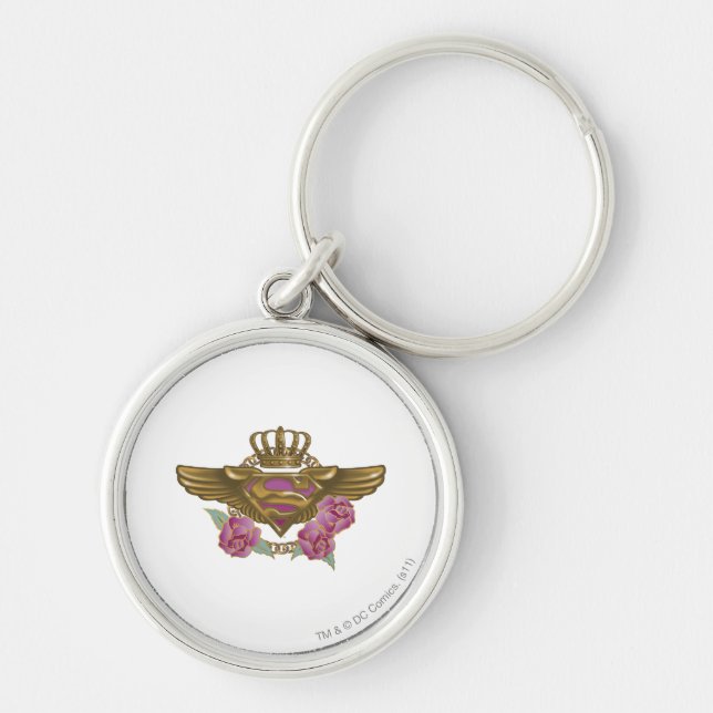 Supergirl Golden Wings Keychain (Front)