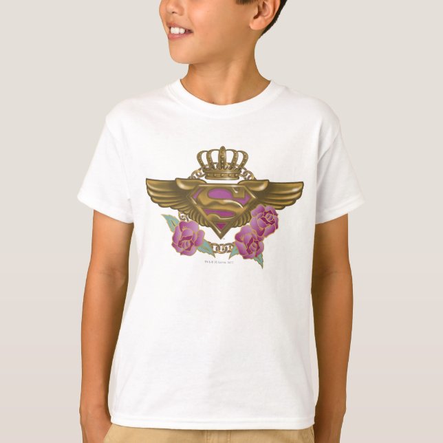 Supergirl Golden Wings T-Shirt (Front)