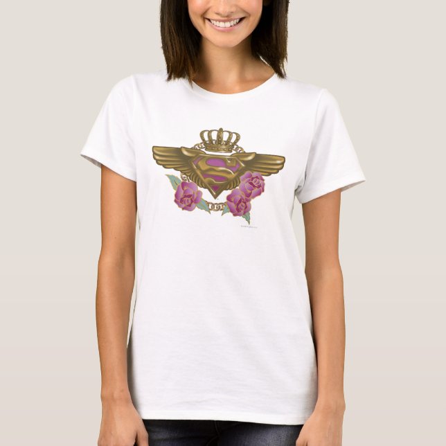 Supergirl Golden Wings T-Shirt (Front)