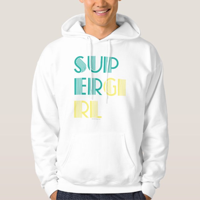 Supergirl Green and Yellow Hoodie (Front)