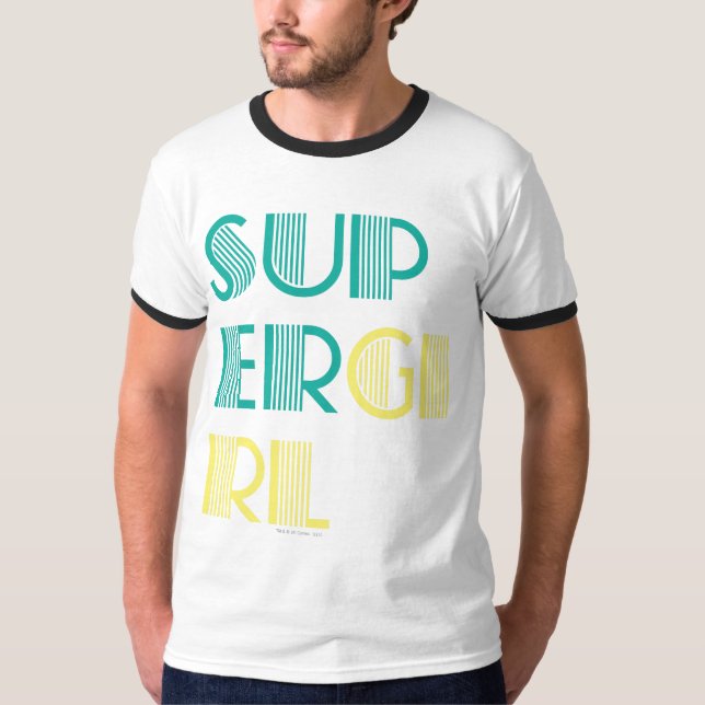 Supergirl Green and Yellow T-Shirt (Front)