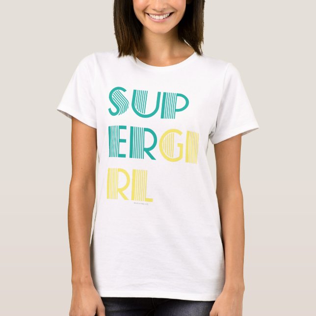 Supergirl Green and Yellow T-Shirt (Front)