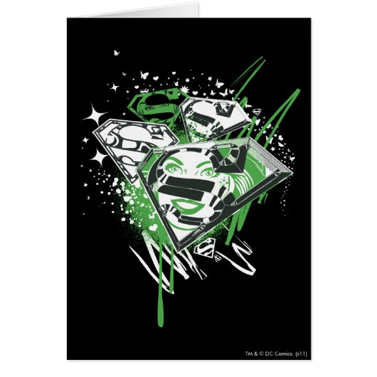Supergirl Green Spills Cards (Front)