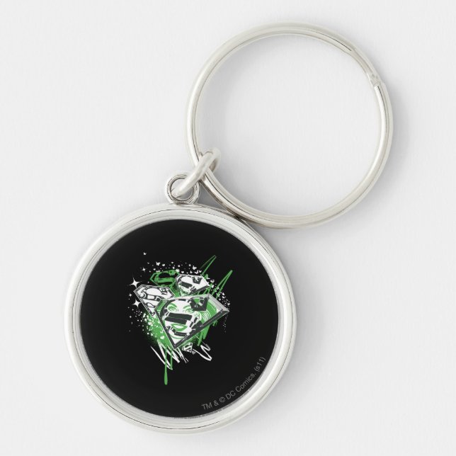 Supergirl Green Spills Keychain (Front)