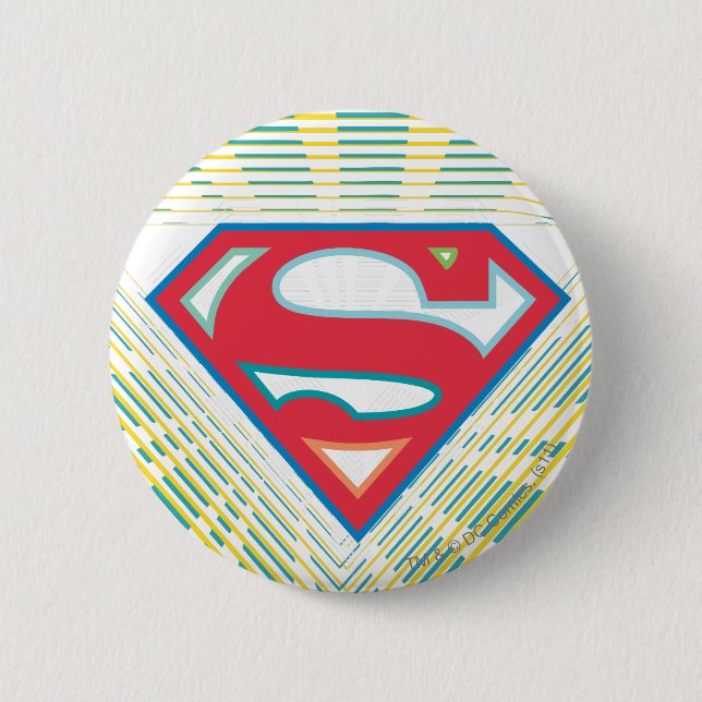 Supergirl Groovy Logo Pinback Button (Front)