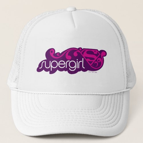Supergirl Groovy Name and S_Shield Trucker Hat
