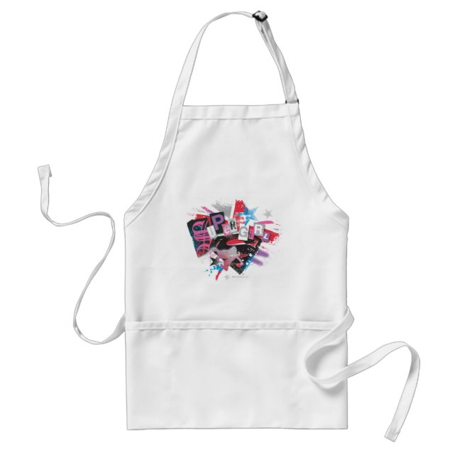 Supergirl Grunge Design Adult Apron (Front)