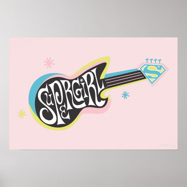 Supergirl Guitar Poster (Front)