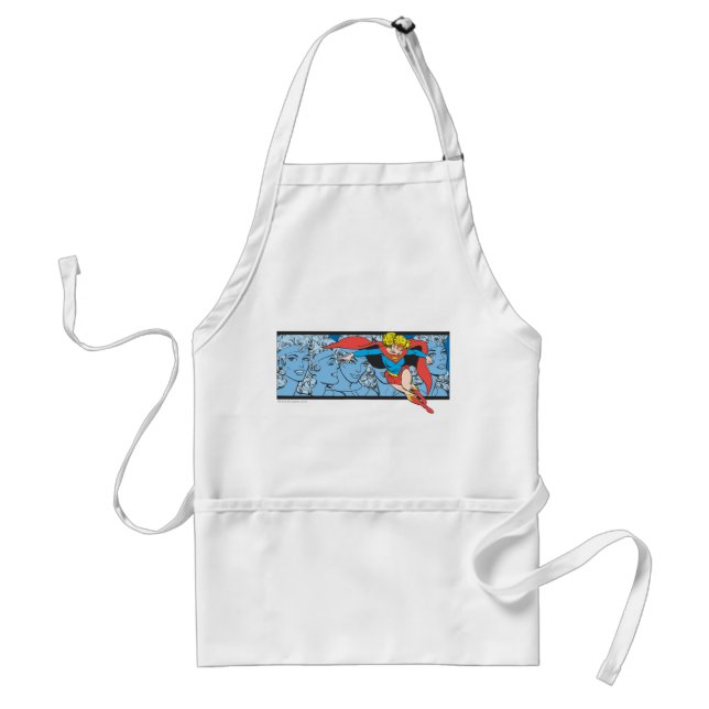 Supergirl Head Shots Adult Apron (Front)
