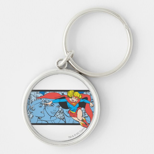 Supergirl Head Shots Keychain (Front)