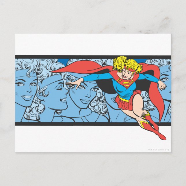 Supergirl Head Shots Postcard (Front)