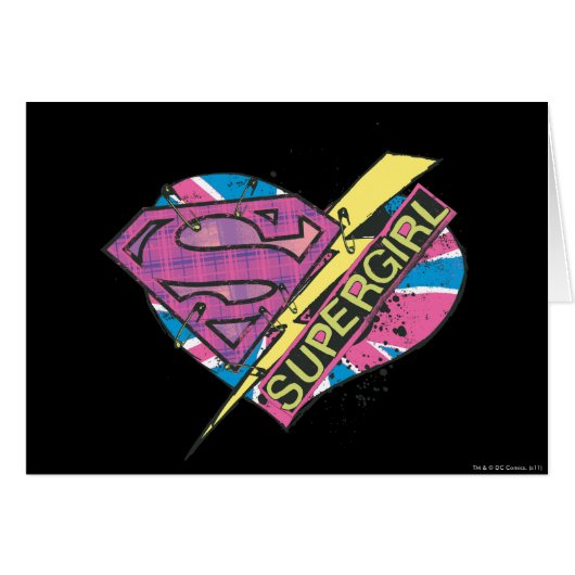 Supergirl Heart and Bolt Cards (Front Horizontal)