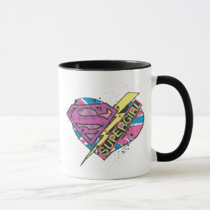 Supergirl Heart and Bolt Mug