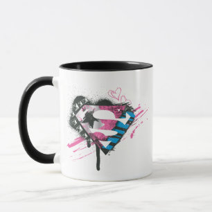 Supergirl Hearts Logo Mug
