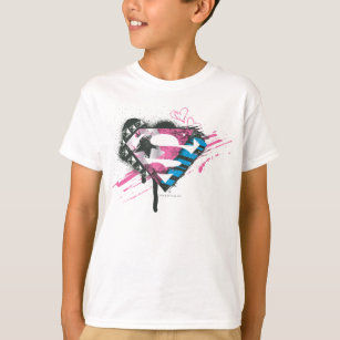 Supergirl Hearts Logo T-Shirt