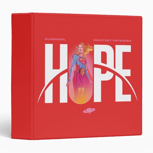 Supergirl Hope 3 Ring Binder (Front/Spine)