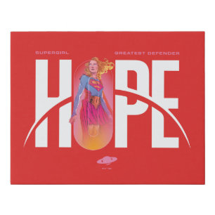 Supergirl Hope Faux Canvas Print