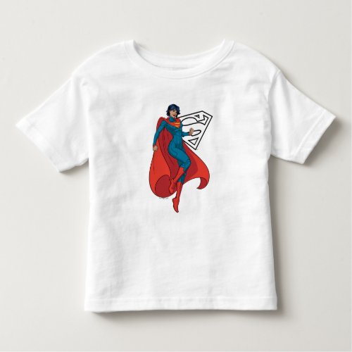 Supergirl Hovering in Blue Suit Toddler T_shirt