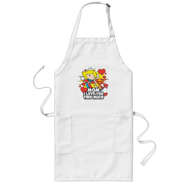 Supergirl | I Love You This Much Long Apron (Front)