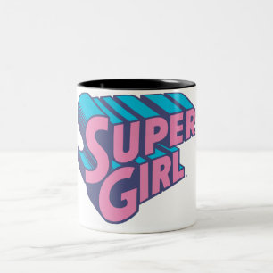 Supergirl J-Pop 10 Two-Tone Coffee Mug