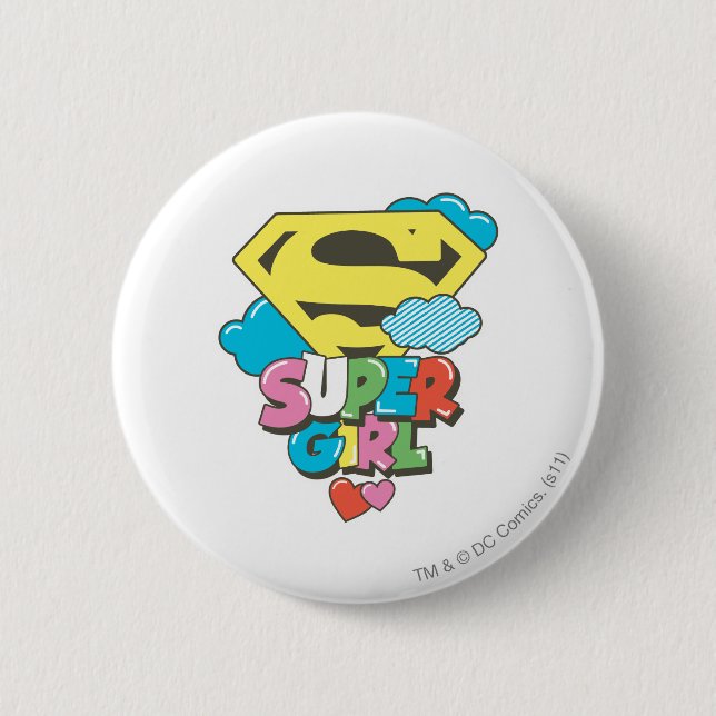 Supergirl J-Pop 5 Button (Front)
