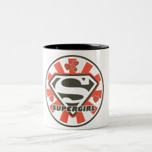Supergirl J-Pop 7 Two-Tone Coffee Mug