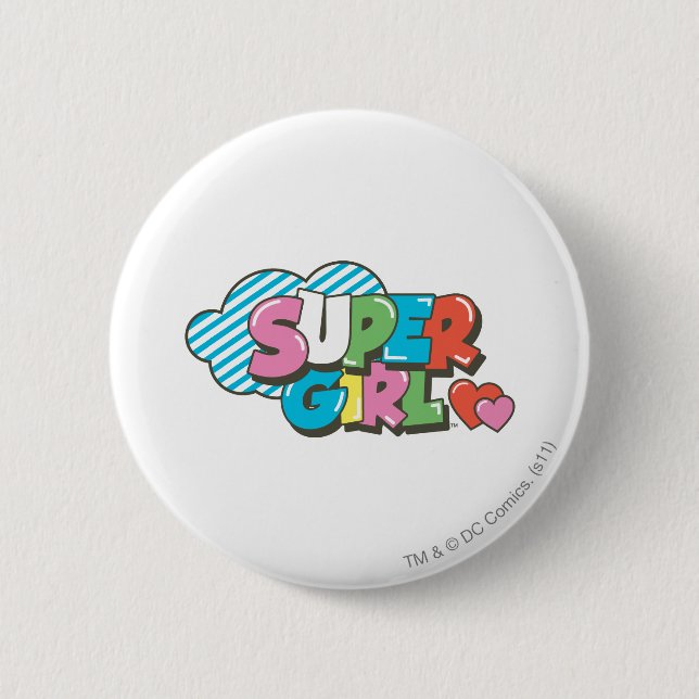Supergirl J-Pop 9 Button (Front)