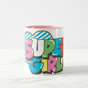 Supergirl J-Pop 9 Two-Tone Coffee Mug