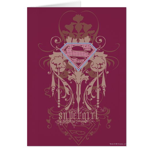 Supergirl Jewel Logo Cards (Front)
