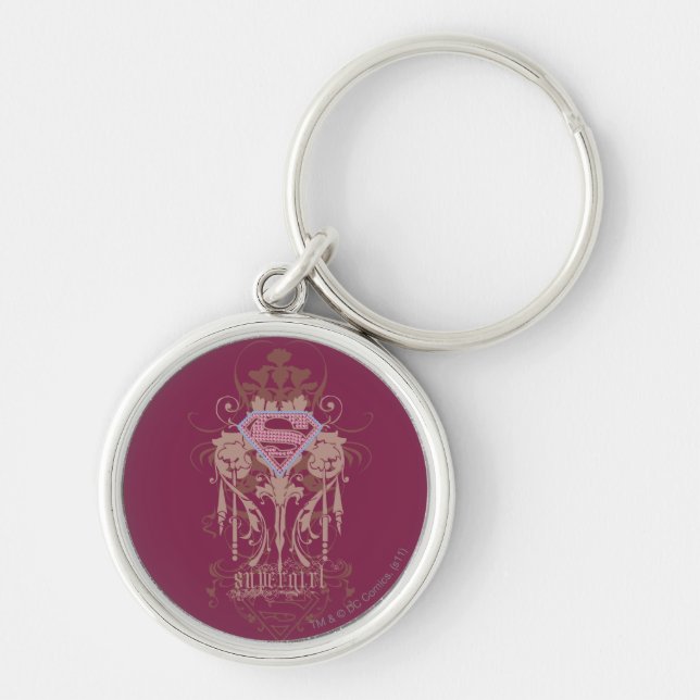 Supergirl Jewel Logo Keychain (Front)