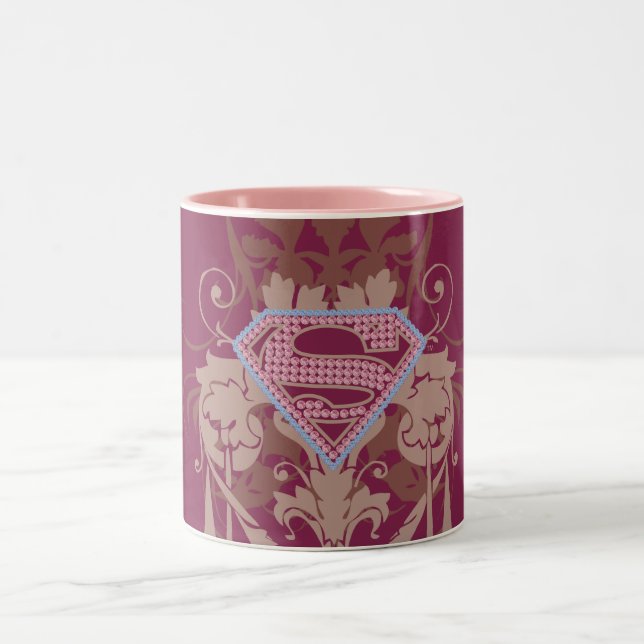 Supergirl Jewel Logo Two-Tone Coffee Mug (Center)