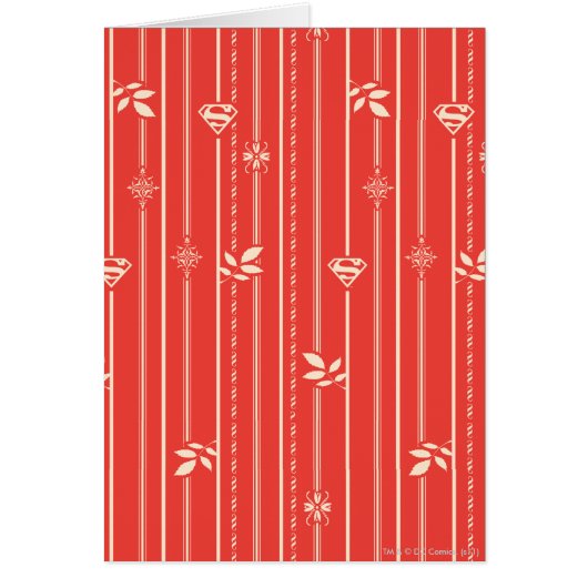 Supergirl Leaf Pattern Red Cards (Front)