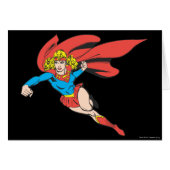 Supergirl Leaps and Punches (Front Horizontal)
