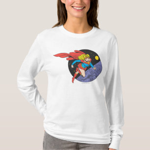 Supergirl Leaps in Space T-Shirt