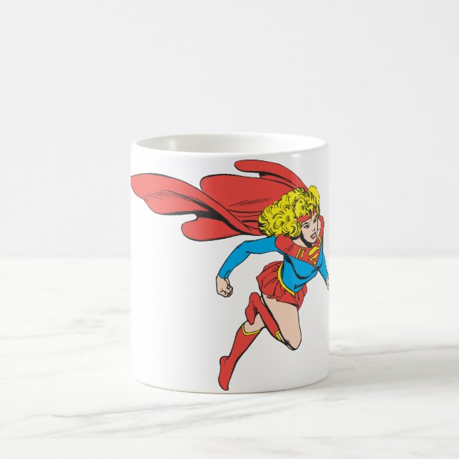 Supergirl Leaps Right Coffee Mug (Center)