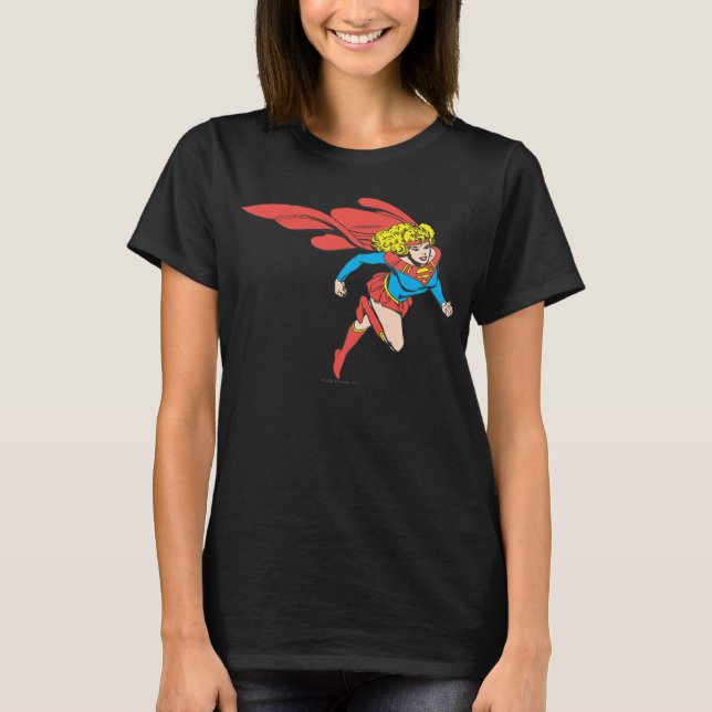 Supergirl Leaps Right T-Shirt (Front)