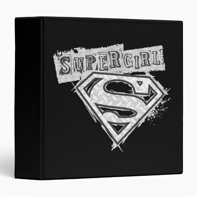 Supergirl Logo 1 3 Ring Binder (Front/Spine)
