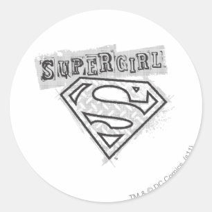 Supergirl Logo 1 Classic Round Sticker