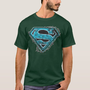 Supergirl Logo Barbed Wire and Flowers T-Shirt