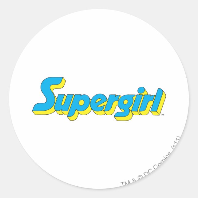 Supergirl Logo Classic Round Sticker (Front)