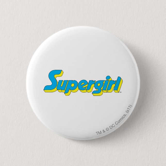 Supergirl Logo Pinback Button (Front)