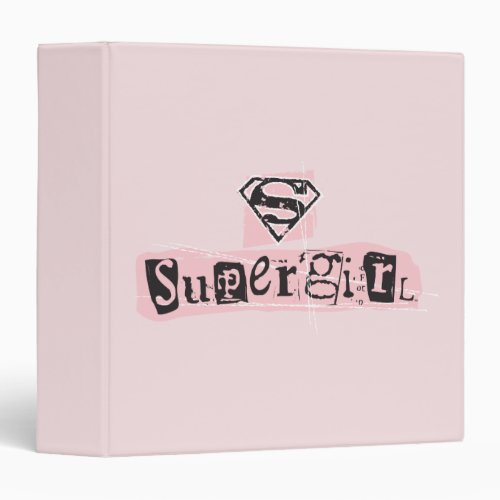 Supergirl Logo Ransom Note Binder