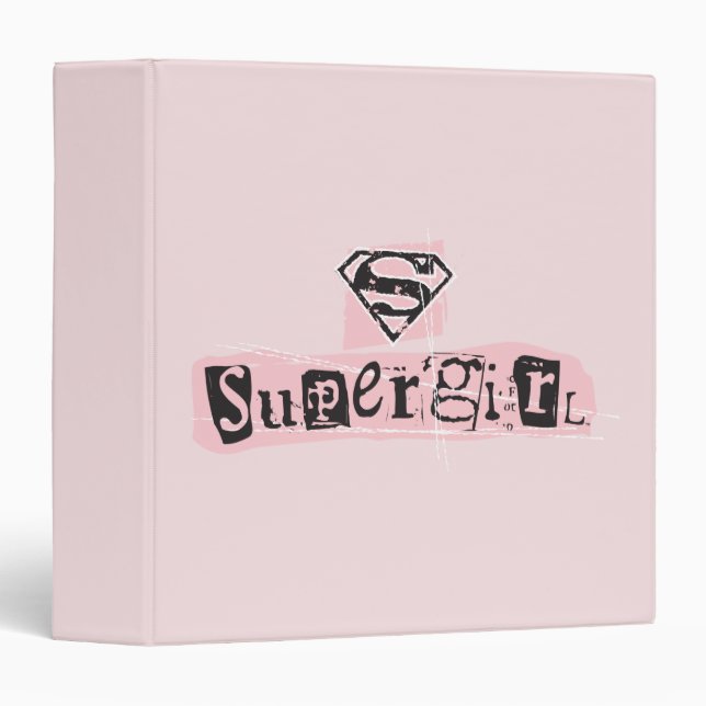 Supergirl Logo Ransom Note Binder (Front/Spine)